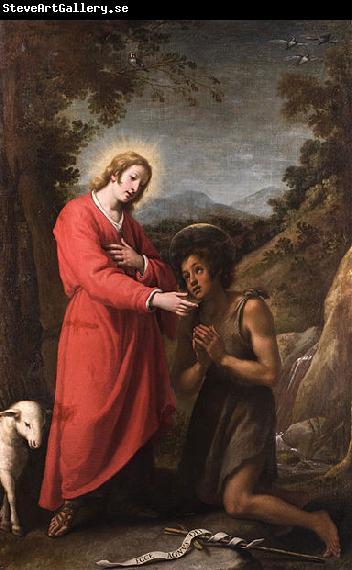 Matteo Rosselli Jesus and John the Baptist meet in their youth